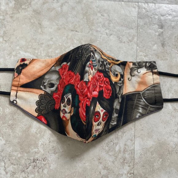 Cotton Custom 3 Layered - Face Masks W Nose Wire - Picture 14 of 16